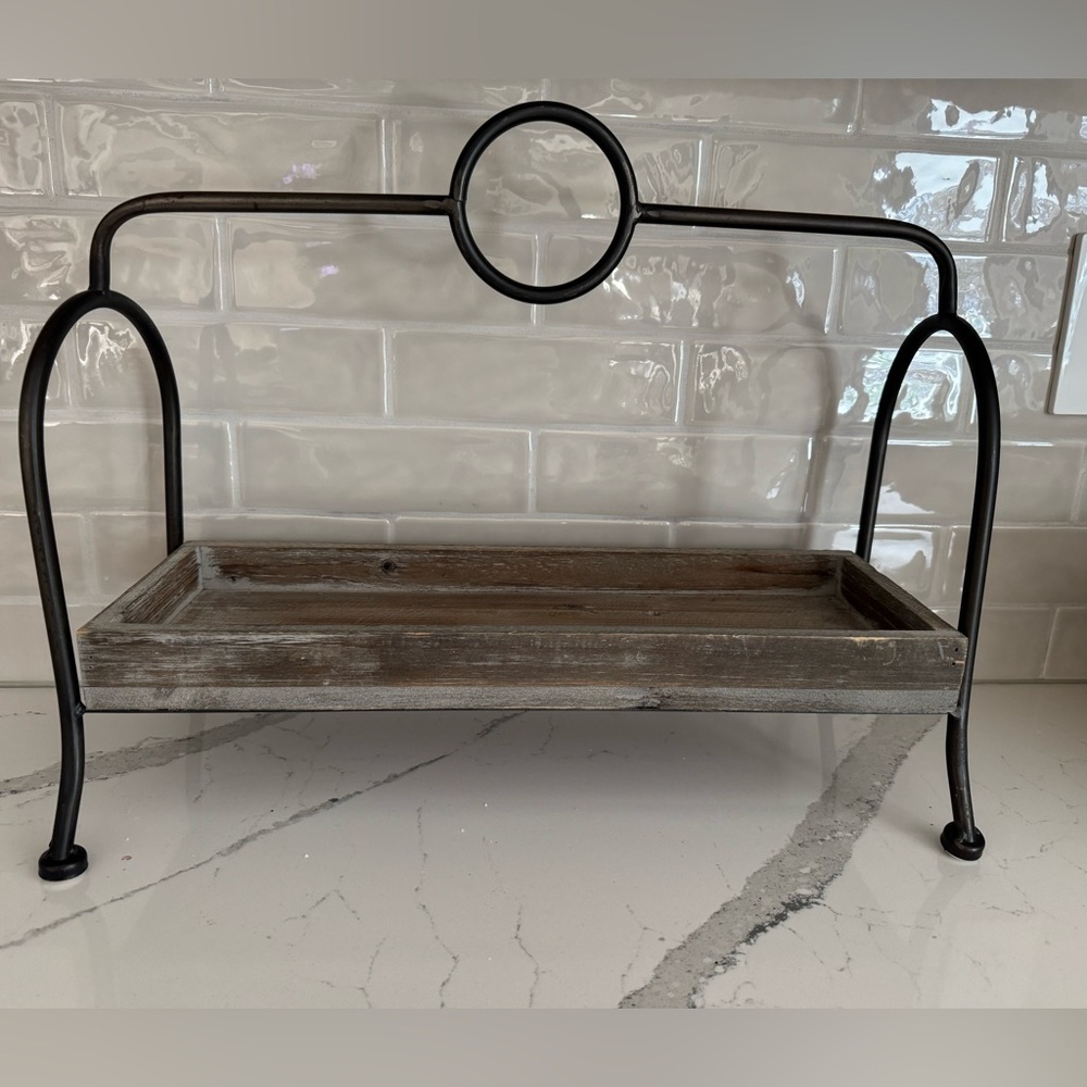 Wood and Iron Tray